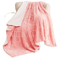 Couverture Sherpa Polyester Jacquard Super doux confortable polaire jeter couverture chaude flanelle douce polaire couverture pour literie canapé canapé