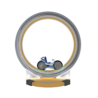 Équipement de terrain de jeux intérieur, équipement d'amusement circulaire à roulettes, manèges lumineux MIZONE pour enfants pour s'amuser
