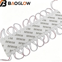 Modules LED COB étanches IP65 de haute qualité DC12V 3 LED pour lettres lumineuses publicitaires, blanc chaud, blanc froid, RGB, RGBW, jaune