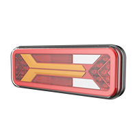Feu arrière LED 12V 24V pour camion, homologué ECE EMC, 6 fonctions, forme en Y, clignotant dynamique néon, feu stop, marche arrière, feu antibrouillard pour remorque et caravane