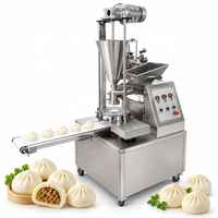 Machine automatique de fabrication de momos, baozis et pains du Népal, avec poids et garnissage réglables, pour usine de produits surgelés
