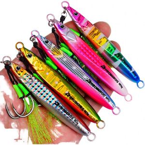 Señuelo de Pesca de Metal de Alta Calidad de 7g-30g con Anzuelos y Plumas para Pesca en Agua Dulce, Ríos y Lagos - Product Image 1