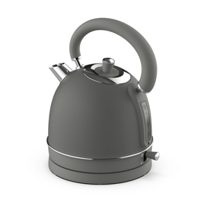 Grey Vintage Electric Water Kettle 1.8L with Concealed <b>Heating</b> <b>Element</b> Transparent Water Level and Dry Boil Protection - Product Image 2