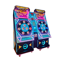 Machine musicale d'arcade à réaction rapide avec bouton magique, à monnayeur, jeu de combat solo, avec récompense par points, jeu de frappe de haricots, version anglaise