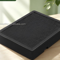 Filtre à charbon actif H13 sur mesure avec cadre en carton, taux de filtration haute efficacité 99,97 %, écologique et robuste pour l'air ambiant
