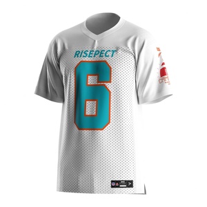 Camisetas de Fútbol Americano Personalizadas con Nombre y Número del Equipo, Sublimadas, de Malla de Secado Rápido, Tallas Grandes - Product Image 1