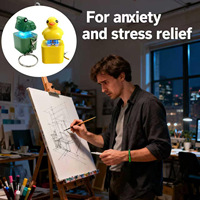 En gros Porte-clés grenouille sonore et lumineuse dorée, jouet anti-stress créatif et amusant, pendentif de sac