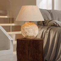 Lampe de table en céramique moderne style Wabi-Sabi, ornement japonais simple, pour chambre à coucher, salon, maison d'hôtes, hôtel, lampe sur pied en forme de pot