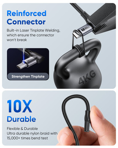SUNGUY 60W 90 Degree USB <b>C</b> Power <b>Cable</b> Fast <b>Charging</b> <b>Cable</b> <b>Type</b> <b>C</b> Data <b>Cable</b> chargeur for Mobile Phone Laptop and Car - Product Image 3