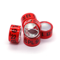 Geshifeng Haute qualité 7mm Hauteur Personnaliser Nom numéroté Pigeon Leg Foot Bands Pigeon Ring