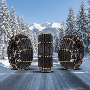 Vente directe d'usine de nouvelles chaînes de traction pour neige. Conception universelle. Matériaux en acier de haute qualité. Chaînes antidérapantes. - Product Image 6