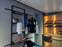 Organisateur mural de rangement de haute qualité en alliage d'aluminium personnalisé, multi-niveaux, durable, facile à nettoyer, grande capacité, pour cuisine et salon