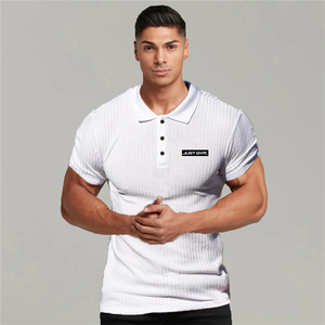 Polo <span class=keywords><strong>simple</strong></span> et basique pour homme, col polo, manches courtes, matière polyester douce, pour les loisirs - Product Image 5
