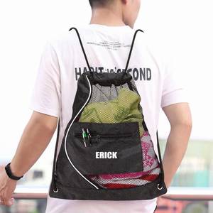 Natural Style Black Mesh Drawstring <b>Backpack</b> ,pickleball Gifts, Sports <b>Backpack</b>, Pickleball Cinch Pack Pickleball Gufts - Product Image 1