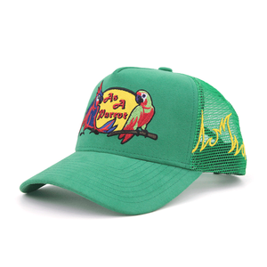 कस्टम सूड ट्रक टोपी 5 पैनल पशु कढ़ाई लोगो गोरा आउटडोर खेल बेसबॉल कैप मेष ट्रक - Product Image 3