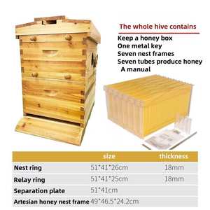 Venta caliente Caja de colmena de abeja de madera Precio competitivo Miel Automático Auto Colmena de flujo automático - Product Image 6