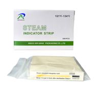 134 ℃   Bandelettes indicatrices chimiques de test de stérilisation pour cartes imperméables en PET double face, pour la désinfection des aliments et des produits laitiers