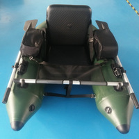 Bateau de pêche gonflable monoplace direct fabricant - 150/170 cm en PVC standard avec pompe à air et pagaie - Vente immédiate