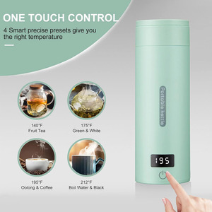 กาต้มน้ำไฟฟ้าแบบพกพาสำหรับเดินทางกาต้มน้ำร้อนขนาดเล็กกาน้ำชาและกาแฟพร้อมถุงถ้วยสำหรับรถยนต์โรงแรมทำงาน RV - Product Image 3