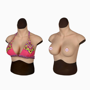 Prothèse mammaire en silicone médical <span class=keywords><strong>3D</strong></span> numérisée de qualité supérieure, bonnet E, pour la scène, la photographie, avec peau réaliste et faux seins à col montant - Product Image 3