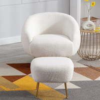 Fauteuil moderne en tissu Boucle à une place pour salon et appartement