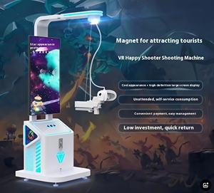 เครื่องจำลองการยิงปืน <span class=keywords><strong>VR</strong></span> แบบหยอดเหรียญ ไม่มีคนดูแล ใช้ในร่ม พร้อมระบบสแกนคิวอาร์โค้ดโลหะ สำหรับประสบการณ์การยิงปืนด้วยตนเอง อุปกรณ์ MR - Product Image 3