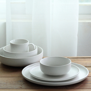 Western Design Porcelain Ceramic <strong>Dinnerware</strong> <strong>Sets</strong> with Minimalist Solid Color and Utensils Kit <strong>for</strong> Home Hotel Restaurant Use - Product Image 6