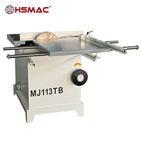 Mini scie horizontale multifonctionnelle à table coulissante Scie à panneaux Moteur 4KW Machine automatique de haute précision pour le bois dur