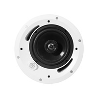 Haut-parleur de plafond ABS 100V 70V 8 Ohm 4 pouces 40W avec dôme métallique pour audio commercial