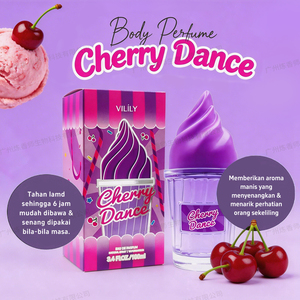 Collection en gros 100ml Cherry Dance Dark Berry Sweet Floral Aroma Intensive Long Lasting Unique Shape EDP IceCream Perfume - Product Image 1