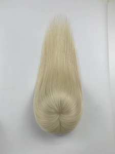 Cabello brasileño de alta calidad Topper Cabello humano virgen Remy con base de seda Parte media Estilo recto Más colores para mujeres - Product Image 2