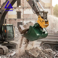Godet hydraulique inclinable pour mini-excavatrice de 1 à 5 tonnes, idéal pour le nivellement, le creusement de fossés et la finition des pentes en Europe