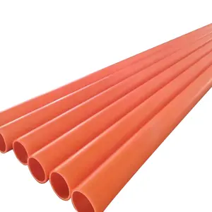 Enterrado Mpp Plastic Electrical Conduit Pipe para proteger o cabo de alimentação