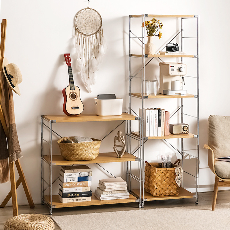 Freestanding Wooden Storage Shelf with Durable