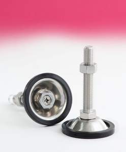 Vis de nivellement HARMONIE série NC, finition passivée SUS P2 SUS, filetage métrique, norme japonaise, 1 écrou par vis - Product Image 2