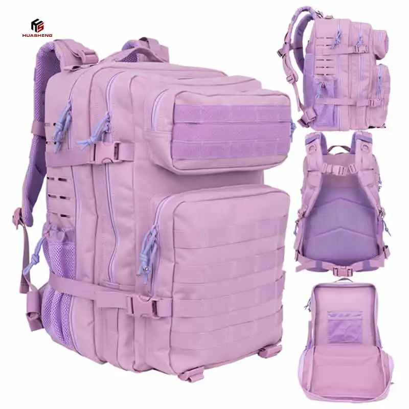 25/45L spor sırt çantası açık taktik çanta renkli moda spor Molle sırt çantası fabrika özel