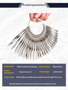 आवश्यक धातु कंगन मापने उपकरण 1-27 गोल अंडाकार कोण सिजर ब्रेसलेट सिज़र ब्रेसलेट सिज़र गेज बनाने के लिए - Product Image 5