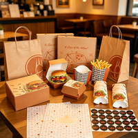 Boîtes rigides jetables à fermeture magnétique avec logo personnalisé en relief pour l'emballage de plats à emporter en drive-thru, impression quadricolore