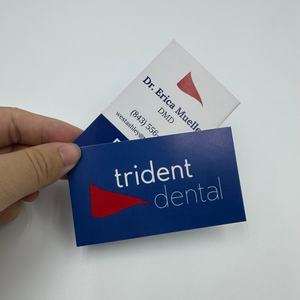 豪华可爱 90X55 毫米 450gsm 中国蓝黑色折扣透明公司促销客户评论圣诞商务名片 - Product Image 4