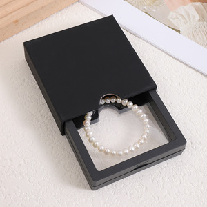 Caja de almacenamiento de joyas y accesorios de moda, estilo nacional, con cajón, de cartón gris, tipo caja colgante, para collares, anillos y pulseras, con diseño de armadura. - Product Image 6