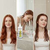 Ensemble après-shampooing sans sulfate de collagène biologique Traitement rafraîchissant des cheveux Shampooing hydratant et nourrissant pour protéger la couleur