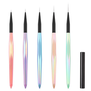 Acrylic Candy Handle Pull Out Nail Art Liner Pen Fine Line Drawing Brush Tool for Wearable Press on Nails Salon Manicure Design - Product Image 5