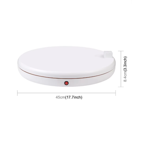 Nuovo espositore girevole elettrico 4545AR con capacità di carico di 100 kg, piattaforma girevole per riprese video CON telecomando. - Product Image 4