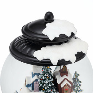 Bola de agua de resina decoración del hogar Bola de agua con nieve que sopla Feliz Navidad vacaciones globo brillante - Product Image 2