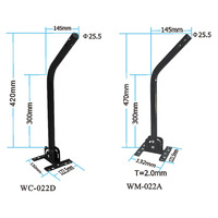 Poteau de montage d'antenne réglable en WM-022A-Support de tuyau universel en J pour antenne et station météo