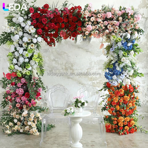 Arco de Rosas Artificiales de Seda Cuadradas Coloridas, Decoración Hecha a Mano para Bodas y Fiestas en Interiores LEDA - Product Image 2