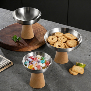 Set di Stoviglie per Matrimonio in Acciaio Inox 304 - <span class=keywords><strong>Ciotole</strong></span> per Dessert, Coppe per Gelato <span class=keywords><strong>e</strong></span> Piatti da Insalata Lavabili in Lavastoviglie - Product Image 6