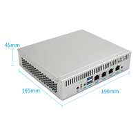 Dispositivo Intel 82583V Opnsense con 4 Puertos Ethernet LAN, DDR4, Pfsense, Mikrotik, Sophofw, Router sin Ventilador, Atom N2600, Firewall, Mini PC