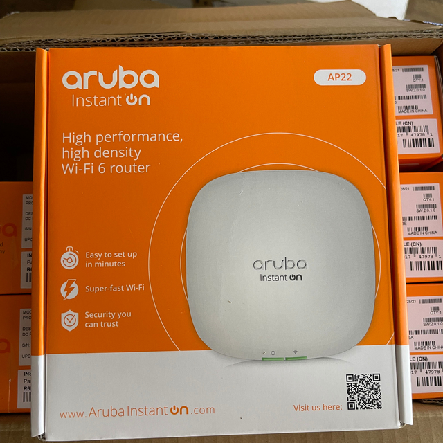 R4W02A Aruba Instant on AP22 (RW) 2x2 Wi-Fi 6 Indoor Access Point