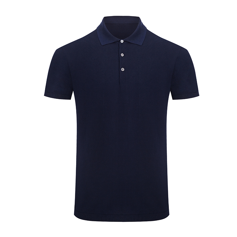 waffle cotton new design custom logo polo neck men's polo shirts